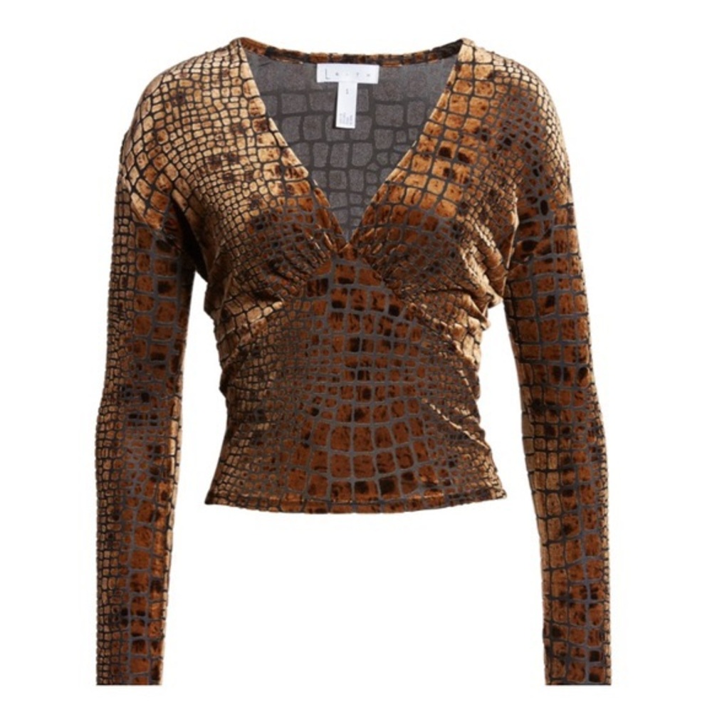 Leith Reptile Burnout V-Neck